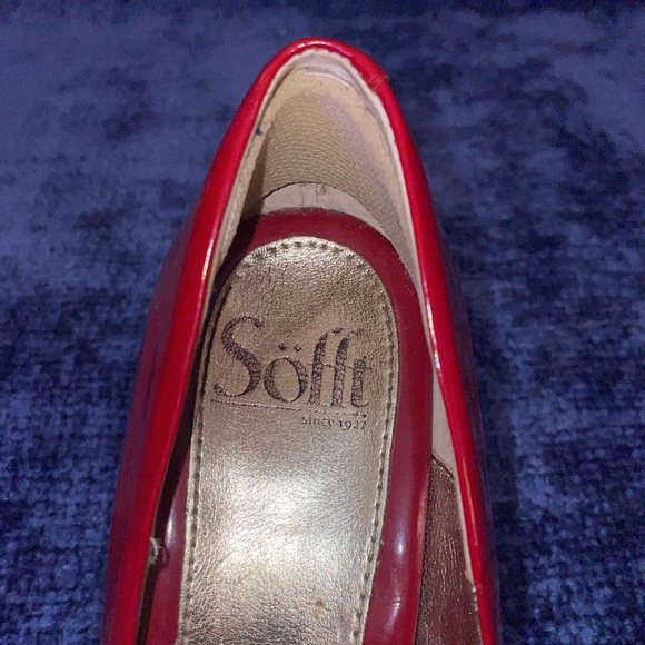 Vintage Söfft Women's Red Pumps.  Size 7.5M - Picture 7 of 7